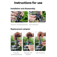 TELESIN  Aluminum Alloy Crab Claw Handlebar Tube Clamp For Sports Camera Mobile Phones, Aluminum Alloy