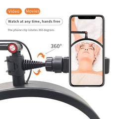 LED Half Moon Beauty Lamp Manicure Eyebrow Tattoos Eyelash Fill Light