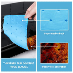 10pcs /Pack Disposable Oil Groove Suction Paper for Cooker Hoods, 7x90cm Regular, 10x90cm Regular, 7x90cm Thickened, 10x90cm Thickened