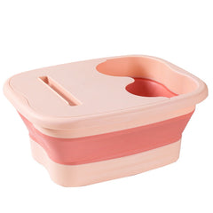 15L Foldable Foot Bath Bucket Foot Massage Wash Basin, Without Lid Gray, Without Lid Pink, Without Lid Green, With Lid Pink, With Lid Green