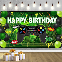 180x110cm Game Console Theme Birthday Background Birthday Party Decoration Banner