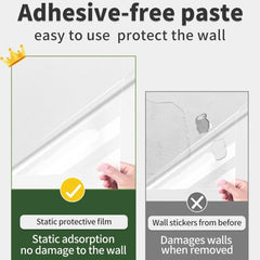 Latex Paint Wall Decoration Static Stickers Children Room Home Self-adhesive Wall Stickers Static Wall Protection Film, 45cmx5m