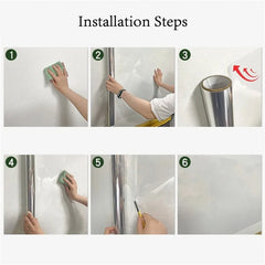 Latex Paint Wall Decoration Static Stickers Children Room Home Self-adhesive Wall Stickers Static Wall Protection Film, 45cmx5m