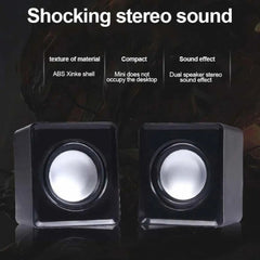 101TD 2 In 1 Mini Small Audio USB Cable Computer Speakers