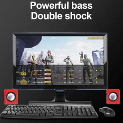 101TD 2 In 1 Mini Small Audio USB Cable Computer Speakers