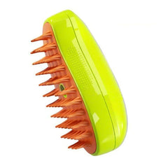 Mango Pet Electrical Spray Massage Comb Hair Removal Cleaning Grooming Brush For Cats And Dogs, Mango Yellow, Mango Green