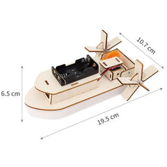 Children DIY Homemade Electrical Boat Model Science Classroom Experiment Material Kit