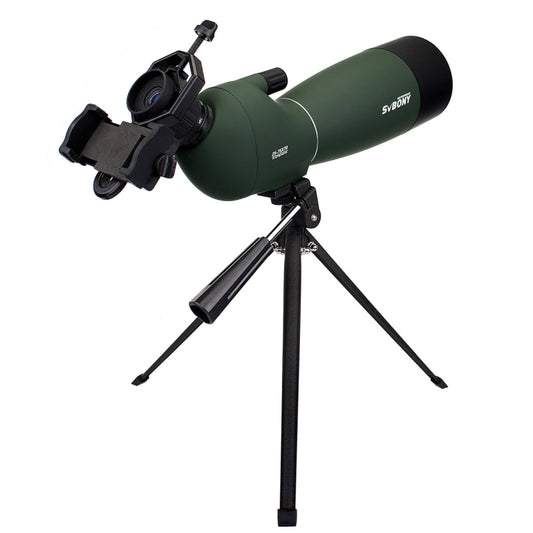 SVBONY SV28 25-75x70 HD Birding Scope With Tripod, 15mm Eyepiece, 19mm Eyepiece Red Film