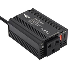 150W PD20W QC3.0 Fast Charging Car Inverter Car Cigarette Lighter Power Supply Adapter