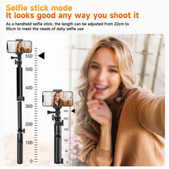 TELESIN Tri-folding Tripod For Sports Camera Mobile Phone Selfie Stand Desktop Fixed Bracket