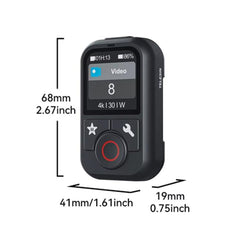 TELESIN T13 60m Sports Camera Wireless Bluetooth Remote Control For GoPro HERO13 Black /12 Black /11 Black /10 Black /9 Black /8 Black /Max