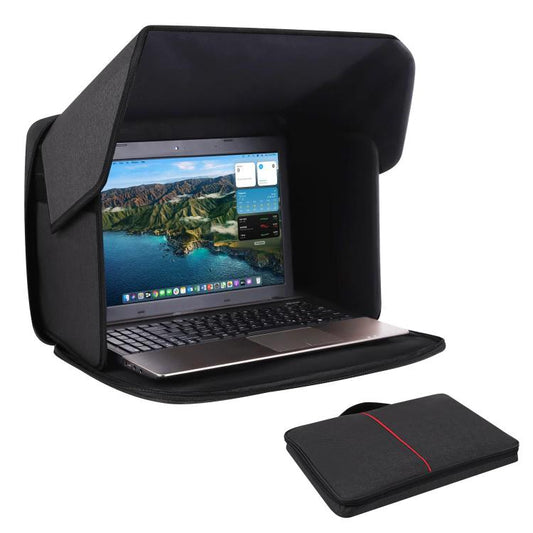 16-Inch Laptop Bag Sun Shade Foldable Anti-Glare Privacy Screen Cover for Outdoor Use