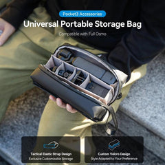 For DJI Osmo Pocket 3 Creator Combo TELESIN Universal Portable Storage Bag Carrying Case