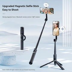 TELESIN 1.3m Magnetic Selfie Stick Tripod Phone Stand for Outdoor Vlog & Live Streaming with Bluetooth Remote