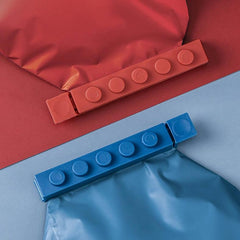 4 PCS/Set Building Block Food Seal Clip Seal Kitchen Fresh Clip Snack Plastic Bag Clip Stick, Seal Clip