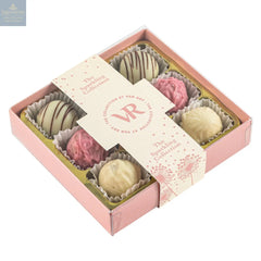 The Sparkling Collection of champagne truffles in 9pc pink gift box