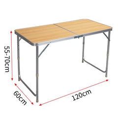 WOLTU Folding Camping Table Lightweight Foldable Garden Picnic Table Office Table for Balcony Market Kitchen Outdoor Barbecue
