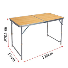 WOLTU Folding Camping Table Lightweight Foldable Garden Picnic Table Office Table for Balcony Market Kitchen Outdoor Barbecue