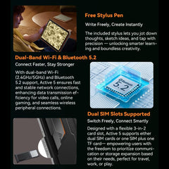 Blackview Active 5 4G Rugged Tablet, 8GB+128GB, 8.68 inch Android 14 Unisoc UMS9230E T615 Octa Core, Global Version with Google Play