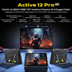 Blackview Active 12 Pro 5G Rugged Tablet, 12GB+256GB, 11 inch Android 15 Dimensity 7300 Octa Core, Global Version with Google Play