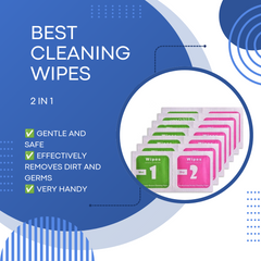 Brand™ DIYLooks 100 PCS x Dry-Wet Wipes ~ The Ultimate Cleaning Companion for Your Tech Gadgets