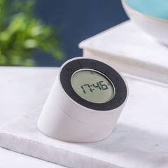 Edge Light Alarm Clock - White
