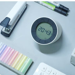 Edge Light Alarm Clock - White
