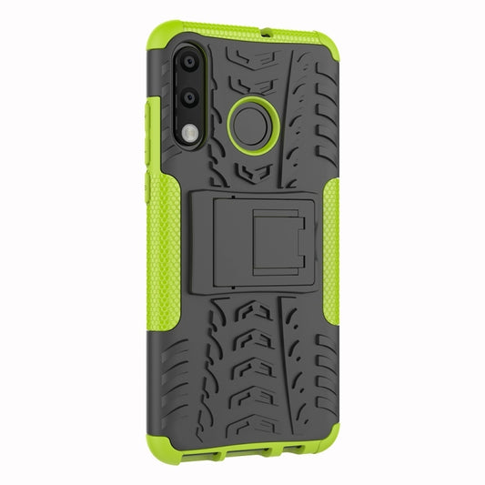 Tire Texture TPU+PC Shockproof Phone Case for Huawei P30 Lite / Nova 4e, with Holder, For Huawei P30 Lite