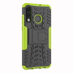 Tire Texture TPU+PC Shockproof Phone Case for Huawei P30 Lite / Nova 4e, with Holder, For Huawei P30 Lite