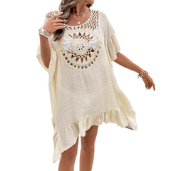 Beach Crochet Stitching Tassel Dress Swimsuit