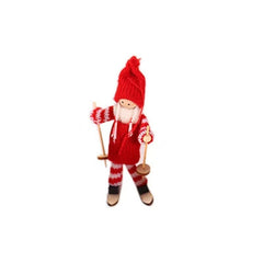 Creative Christmas Decoration Wooden Ski Doll