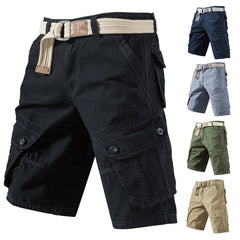 Summer Cargo Shorts With Pockets Fashion Solid Short Pants