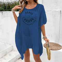 Beach Crochet Stitching Tassel Dress Swimsuit