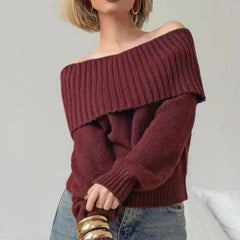 Sexy Off-the-shoulder Off-the-shoulder Sweater
