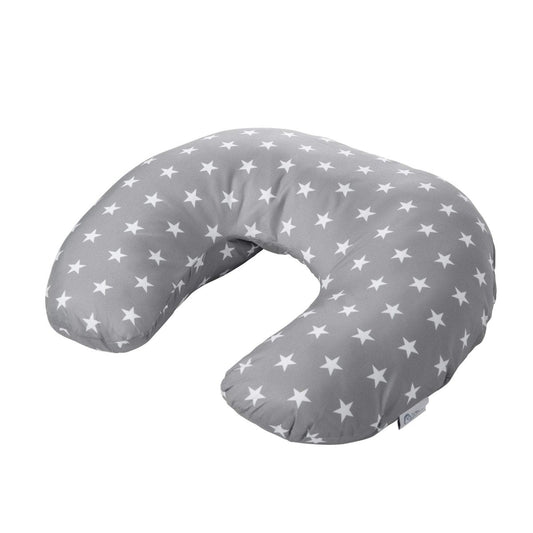 Breast Feeding Nursing Pillow - Grey with Stars (COVER ONLY)