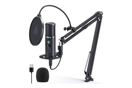 Maono USB Professional Cardioid Microphone with Boom Arm