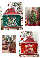 Christmas Decoration English Alphabet Chair Cover