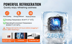 VEVOR 10L 12L 18L Commercial Beverage Dispenser Stainless Steel Ice Juice Tea Drink Machine with Cooling Function for Bar Party