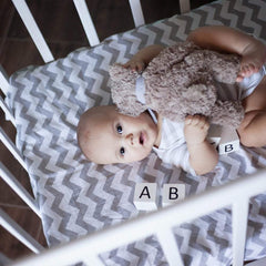 Crib Jersey Fitted Sheet 100% Cotton 40x90cm - Fits All Models