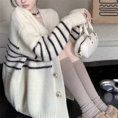 Collar Button Cardigan Autumn Classic Style Outer Sweater