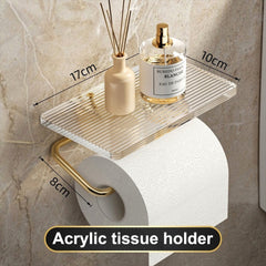 Acrylic Wall-mounted Paper Roll Holder