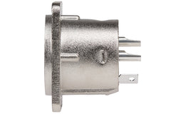 Maplin 3 Pole Nickel XLR Chassis Plug