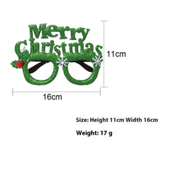 2025Golden Glasses Christmas Day Party Decoration