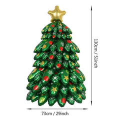 Cartoon Christmas Tree Aluminum Balloon Column