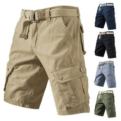 Summer Cargo Shorts With Pockets Fashion Solid Short Pants