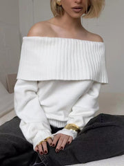 Sexy Off-the-shoulder Off-the-shoulder Sweater