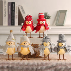 Jingchen Christmas Luminous Bird Christmas Gift Table Decorative Ornaments