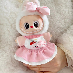 17cm Labubu Doll Clothes 3 Pieces - Outfit Plush doll clothes Macaron Cute Clothing DIY Kid Gift - Labubu Costume - Labubu Doll Clothes!