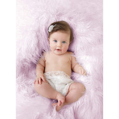 Luxury Faux Fur Baby Blanket - Pink