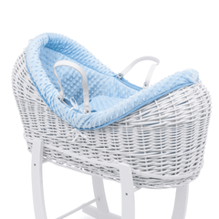 Pod Blue Dimple Moses Basket Bedding Set